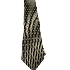 ALEXANDER JULIAN UNIQUE DESIGN BROWN GOLD MULTI SHADE TIE